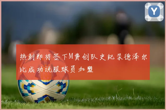 热刺即将签下M费创队史纪录德泽尔比成功说服球员加盟